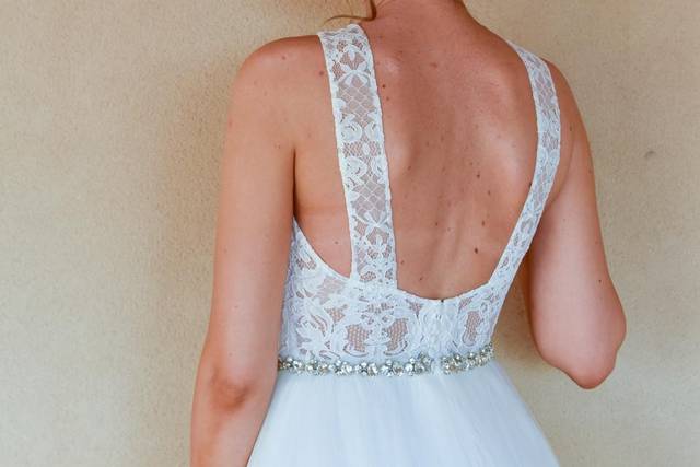 Recogido novia con tocado