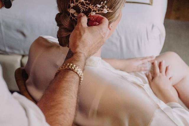 Tocados trasero novia