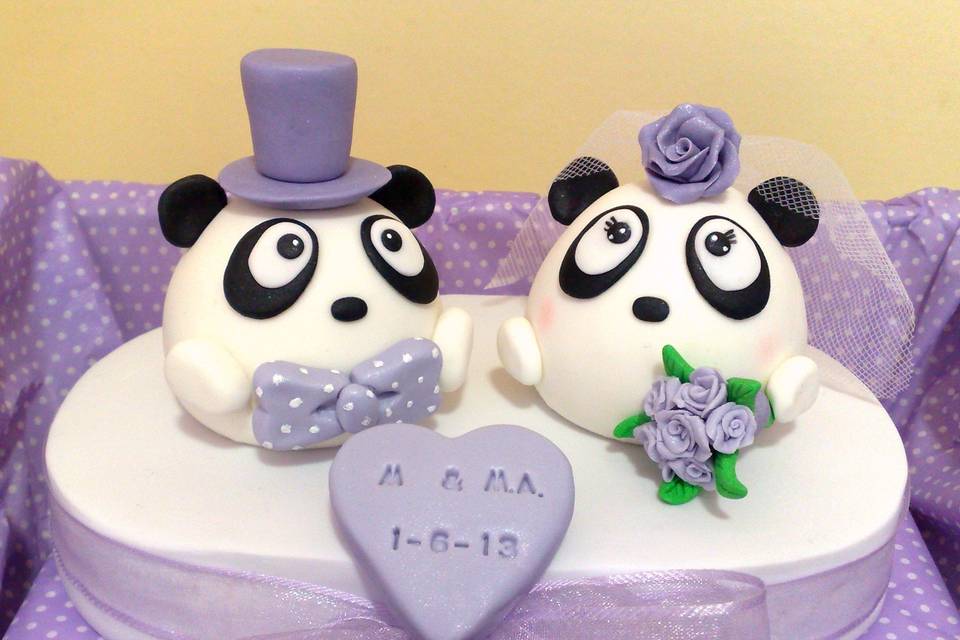 Pareja de novios para tarta