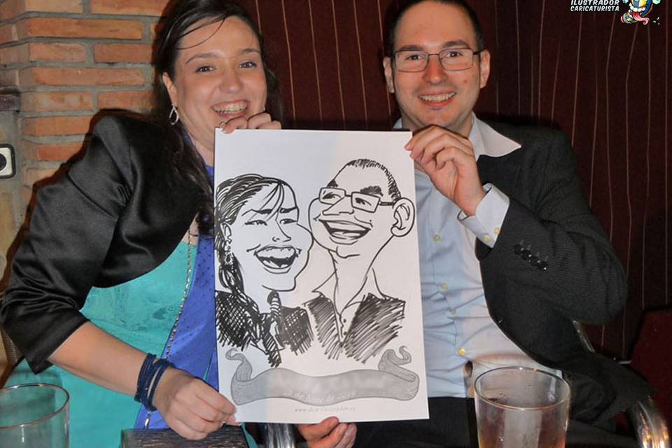 DCM Caricaturas en bodas