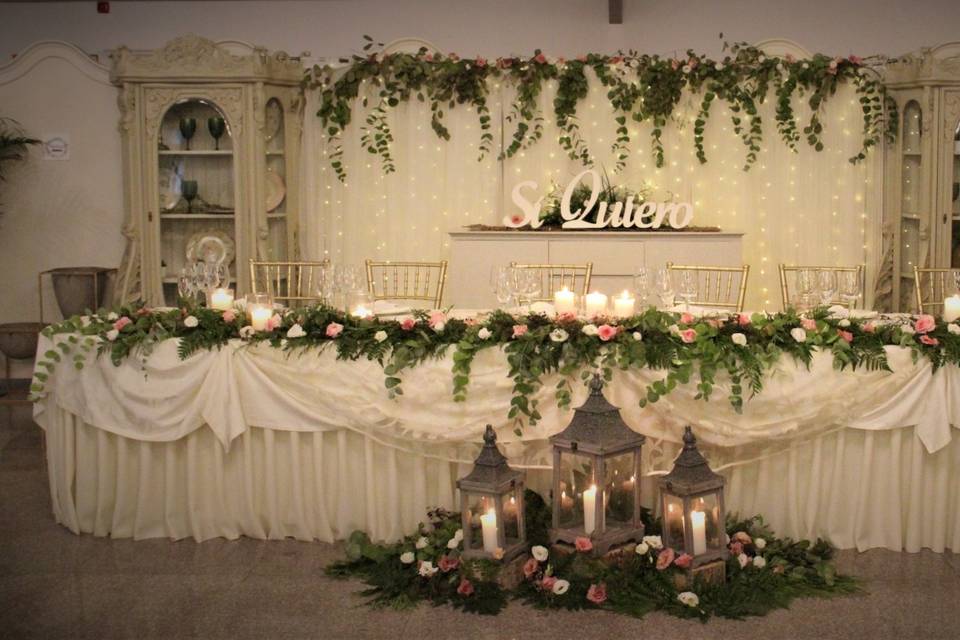 Decoración de boda civil