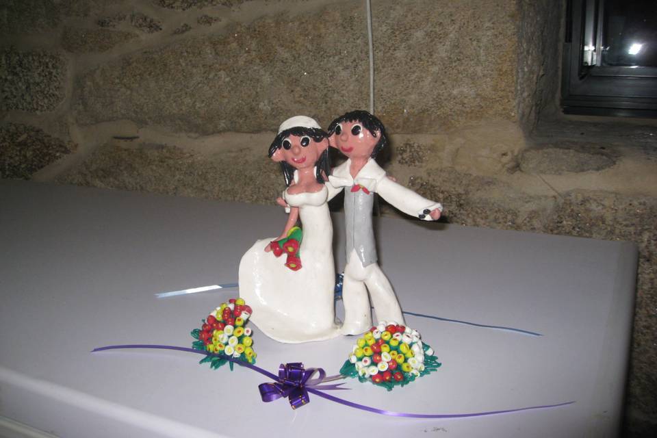 Figura para tarta de novios