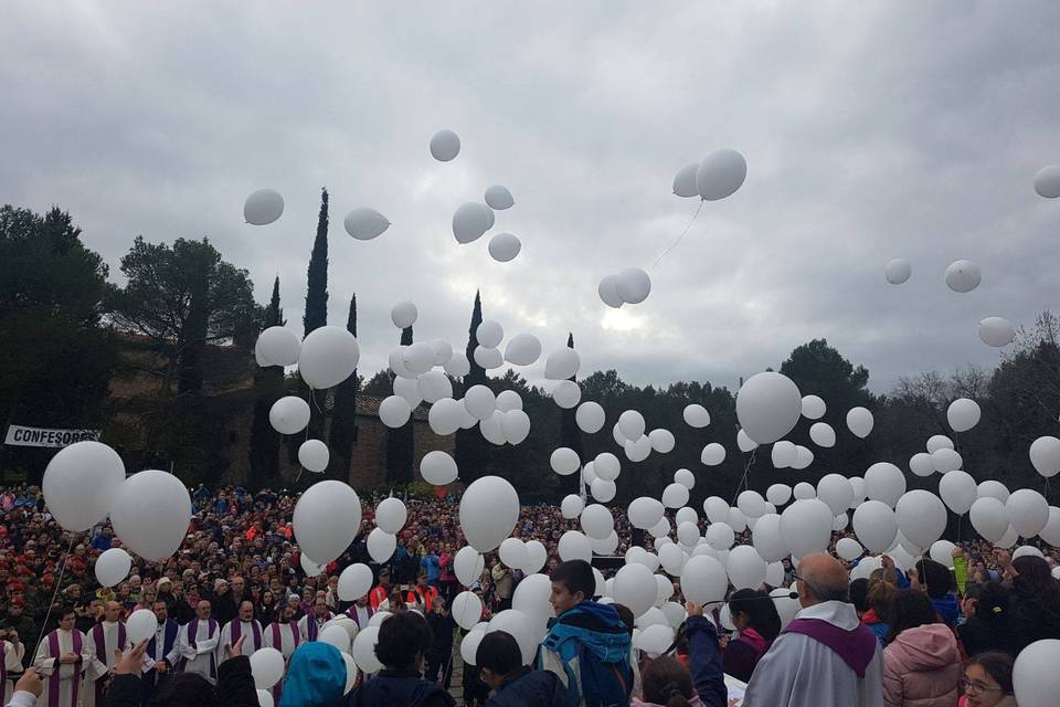 Suelta de globos