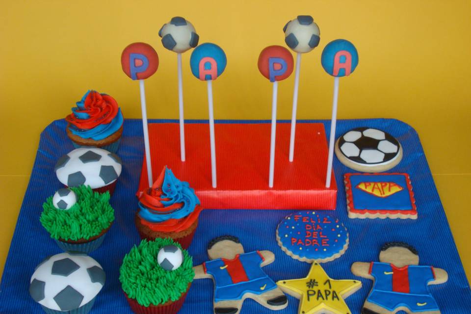 Cupcakes y galletas Barcelona FC