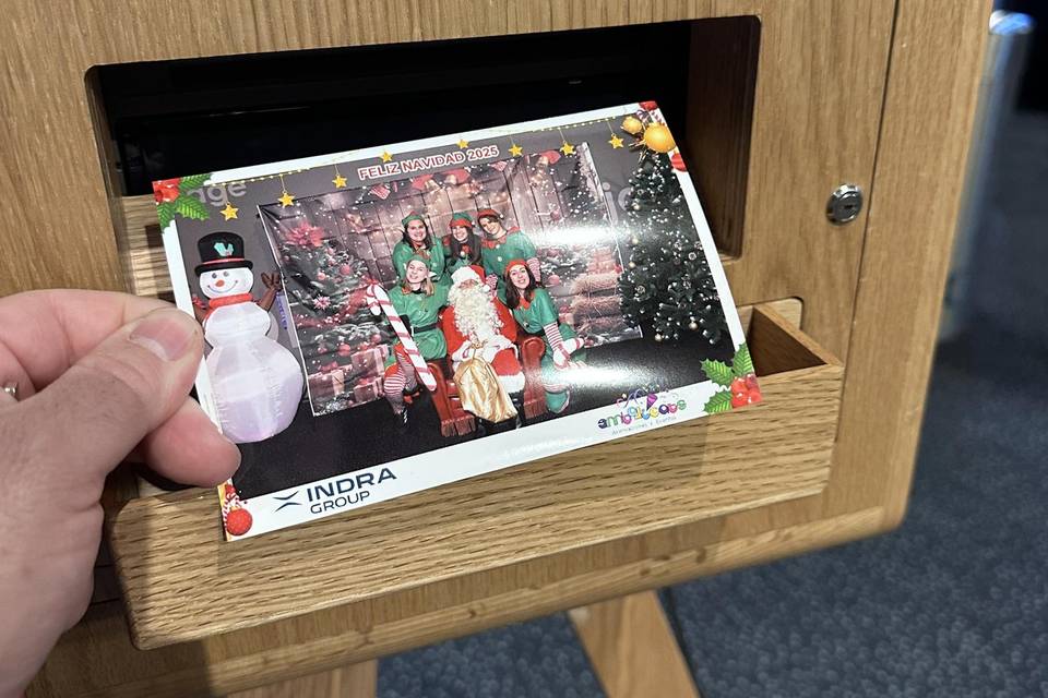 Evento navideño fotomaton