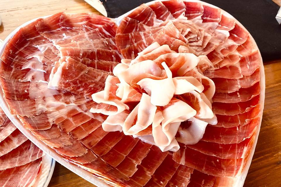 Corte de jamón ibérico