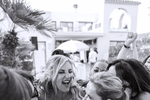 Happy Woman BW