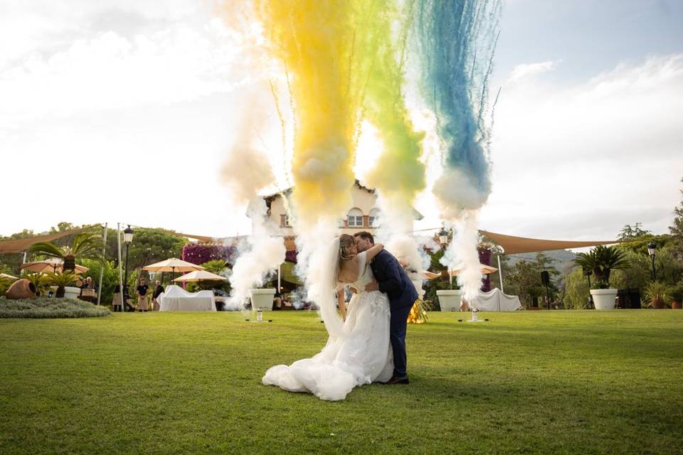 Color wedding - fuegos fríos