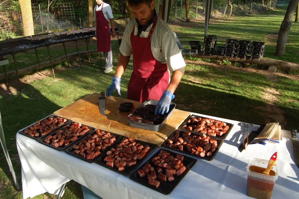 Preparando aperitivos