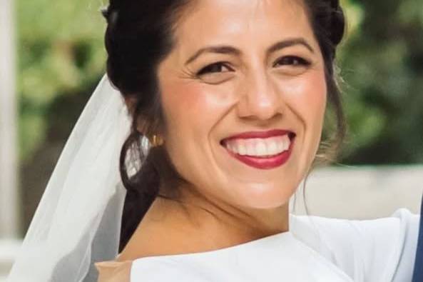 Maquillaje y peinado de novia