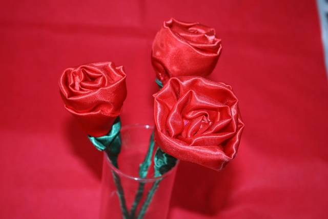 Rosas de raso