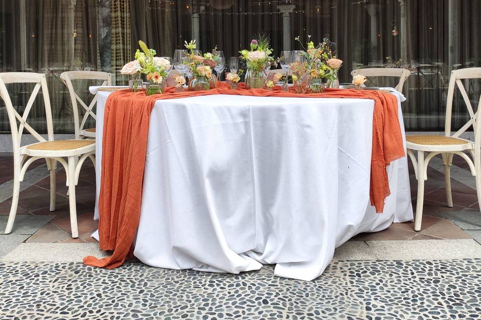 Decoración de banquete