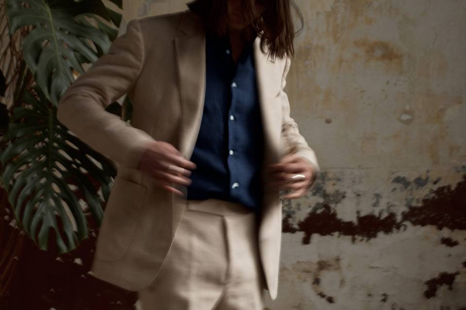 Traje de lino