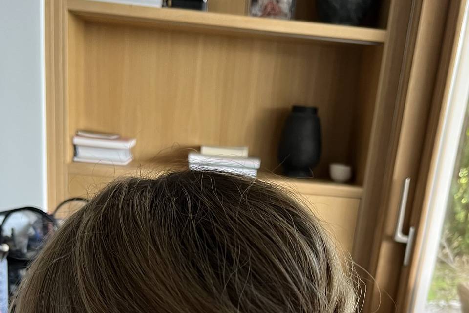 Bride hair