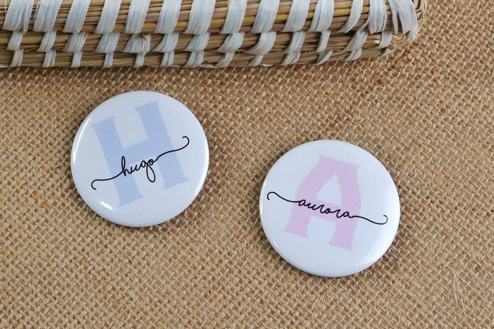 Chapas personalizadas nombre