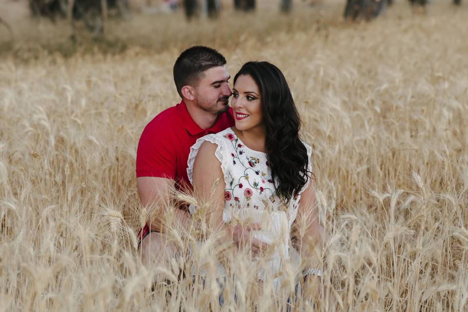 Sesión preboda en el campo