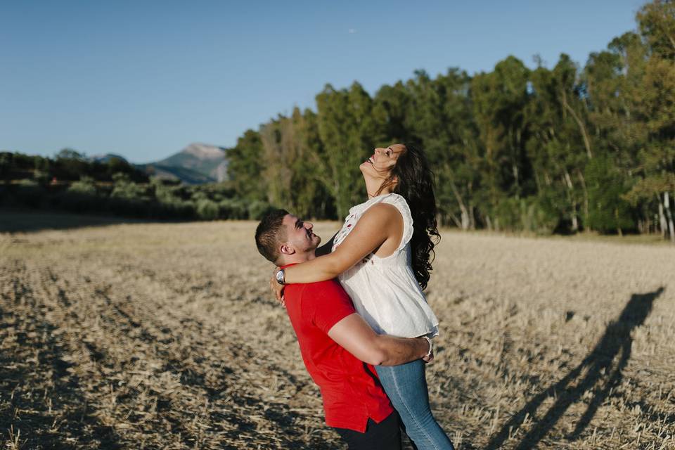 Sesión preboda en el campo