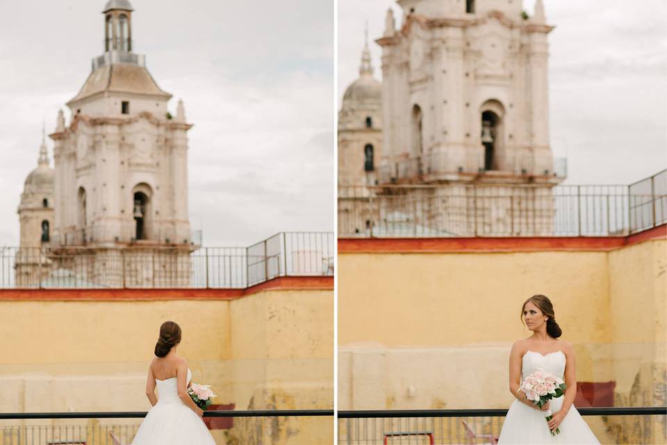 Boda en el centro de Málaga