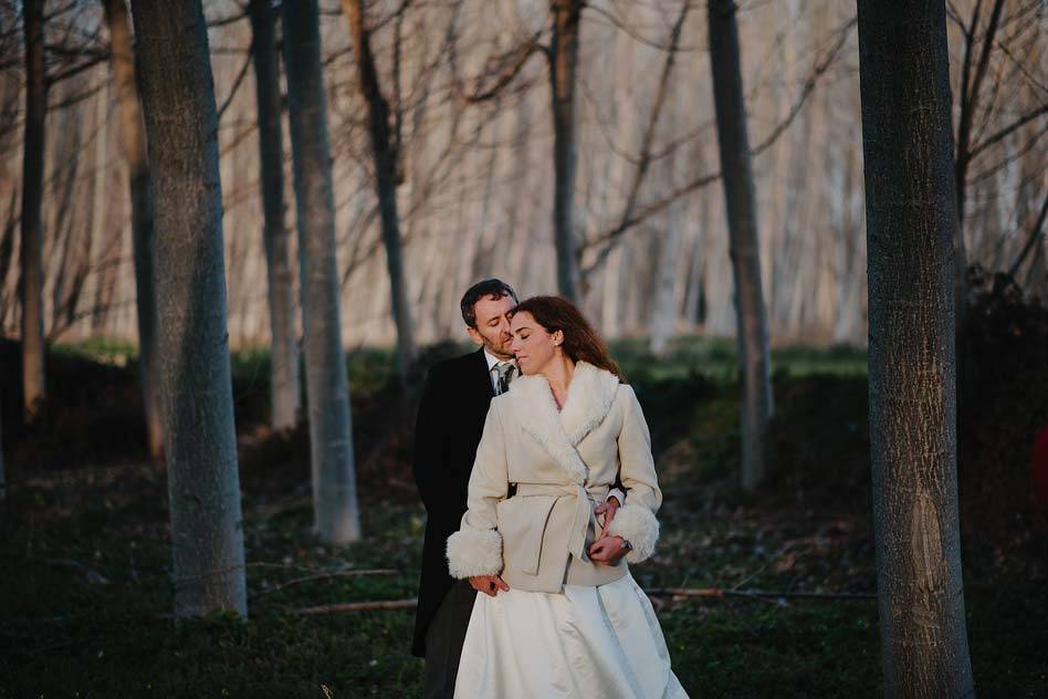 Postboda en la nieve