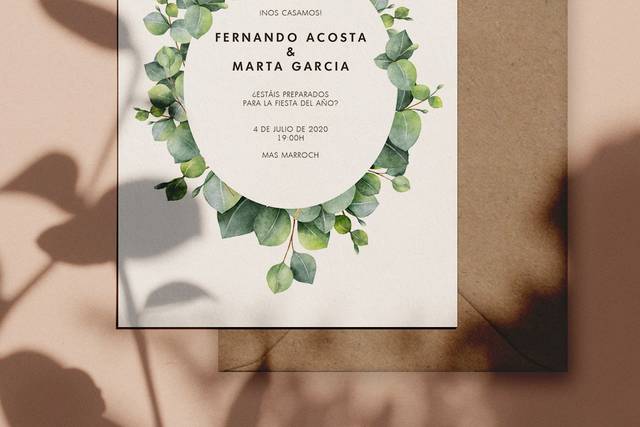Invitación eucaliptus