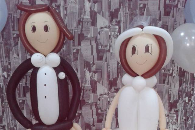 Esculturas de novios
