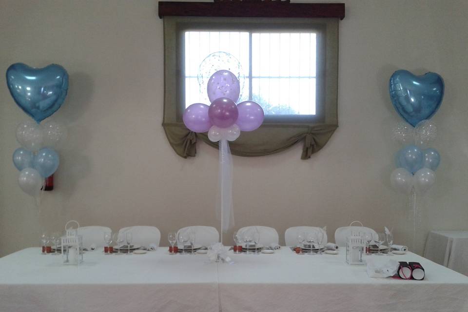 Decoración de mesa nupcial