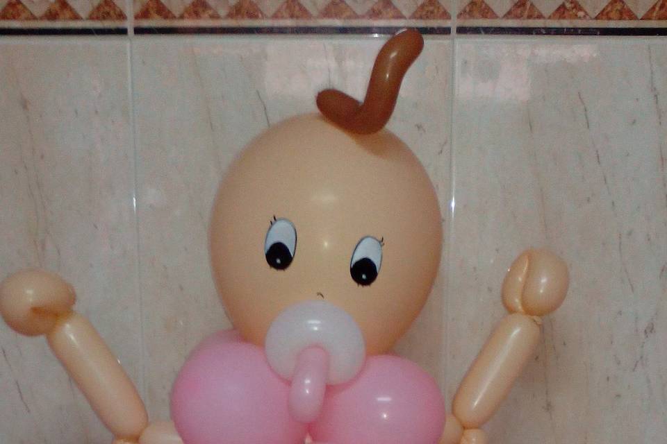 Bebé de globos