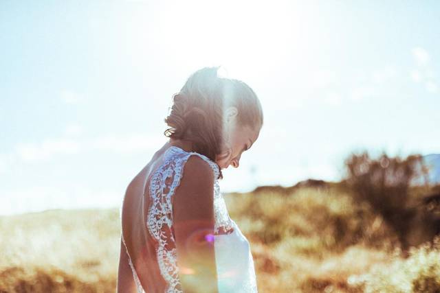 Vestido de novia sostenible