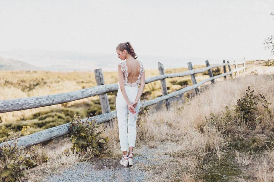 Vestido de novia sostenible