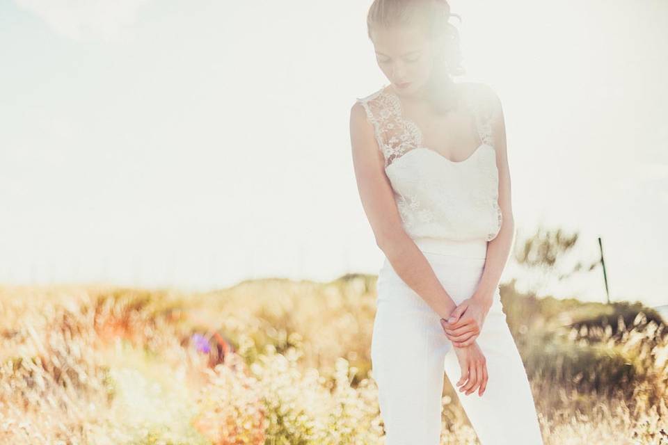 Vestido de novia sostenible