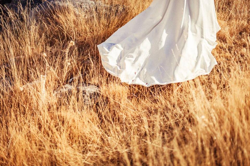 Vestido de novia sostenible