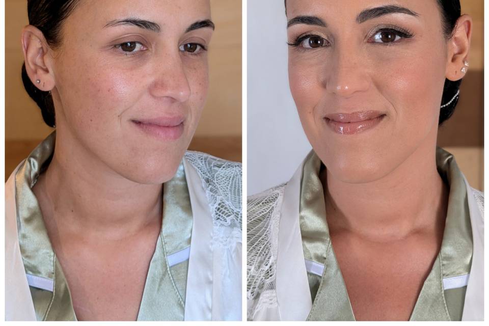 Antes y después novia