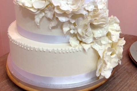 Tarta detalles florales