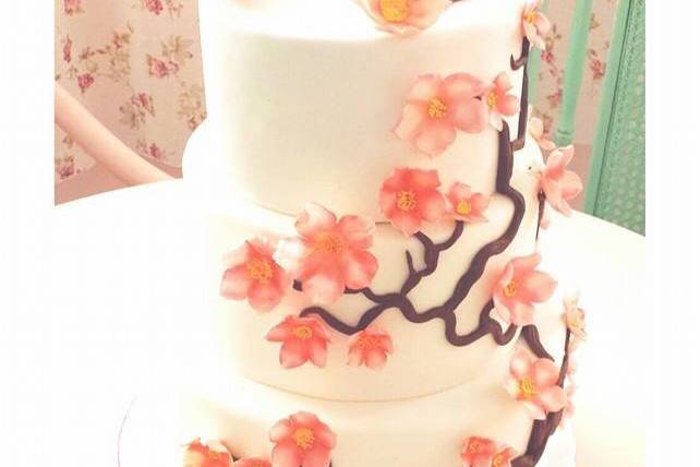 Sakura wedding cake