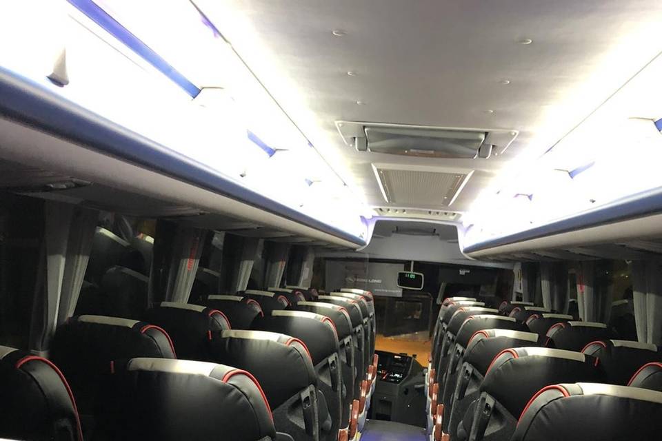 Autobús VIP para bodas, interior