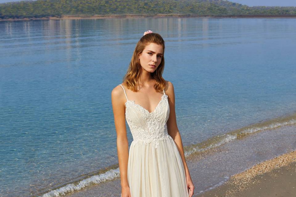 Vestido con caída ideal playa