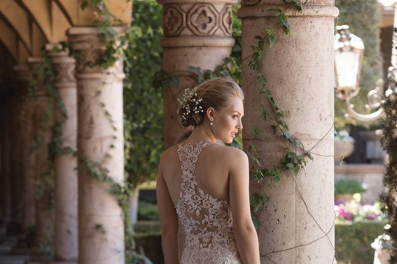 Vestido con transparencia