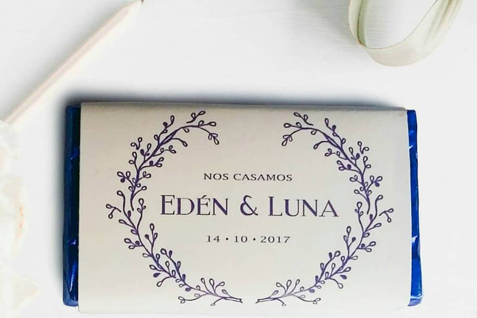 Invitación de Boda Chocolatina