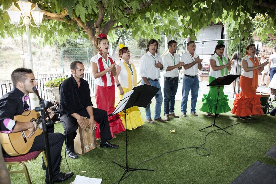 Actuación en la boda