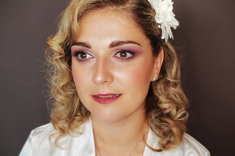 Maquillaje peinado novia