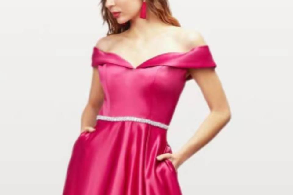 Vestido fucsia