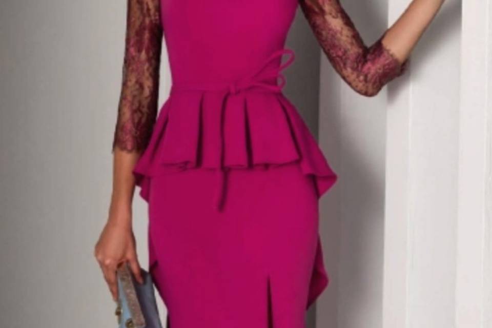 Vestido fucsia tul