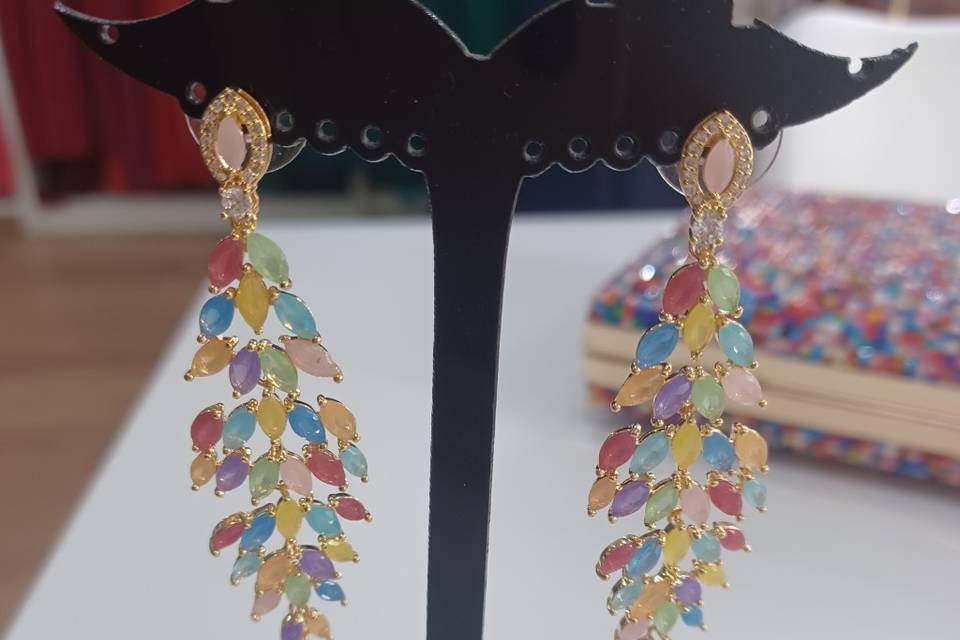 Pendientes multicolor