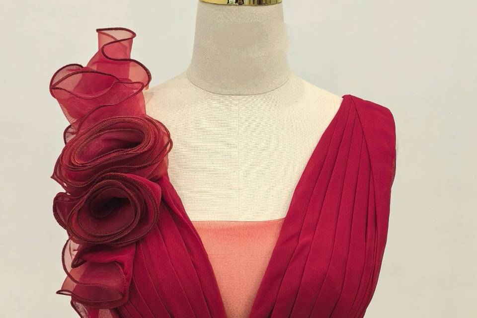 VESTIDO cascada