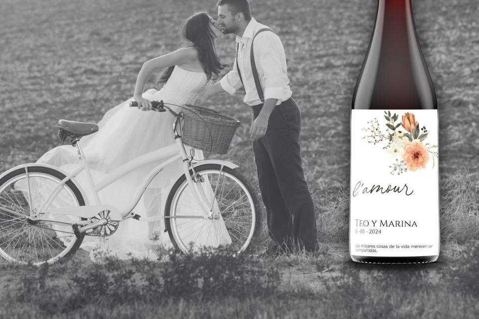 Etiqueta personalizable vino