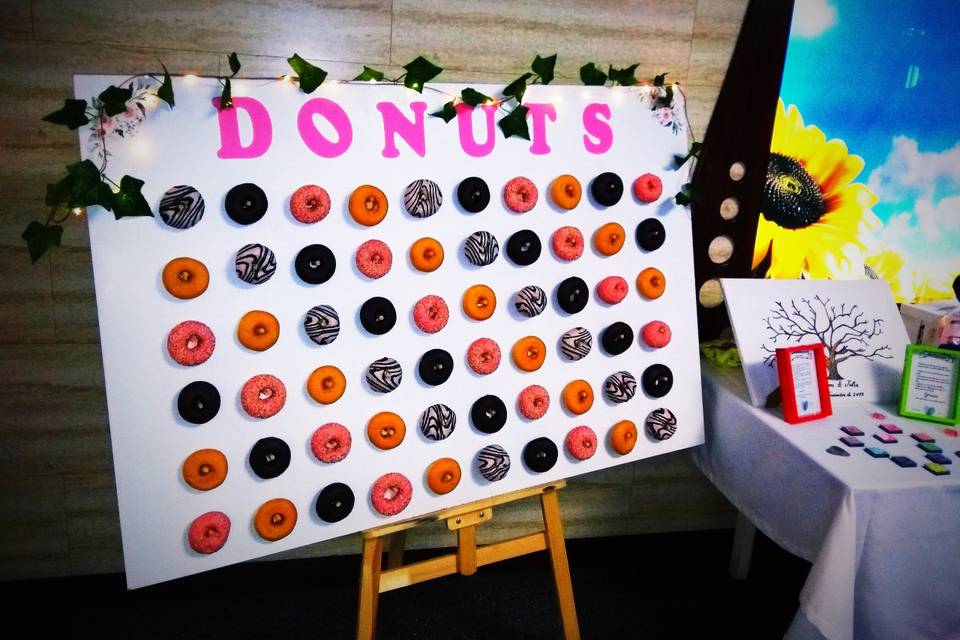 Expositor de donuts completo