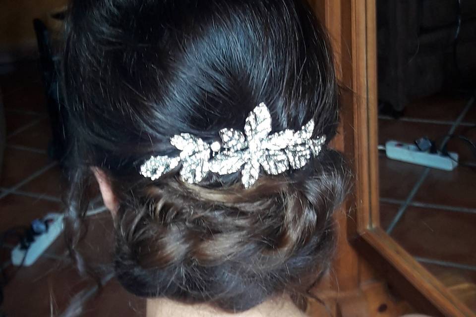 Peinado con trenza lateral