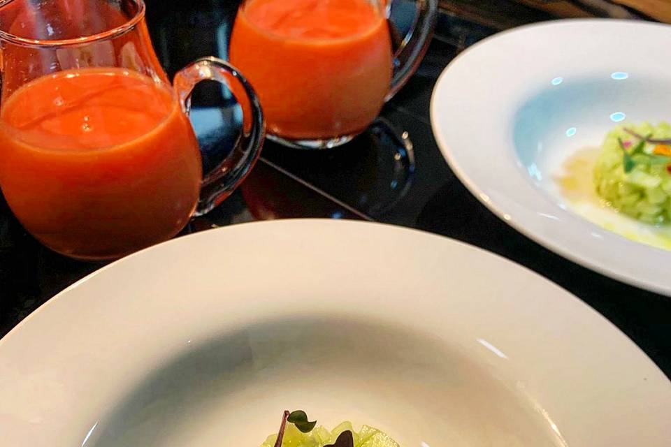 Gazpacho con tartar