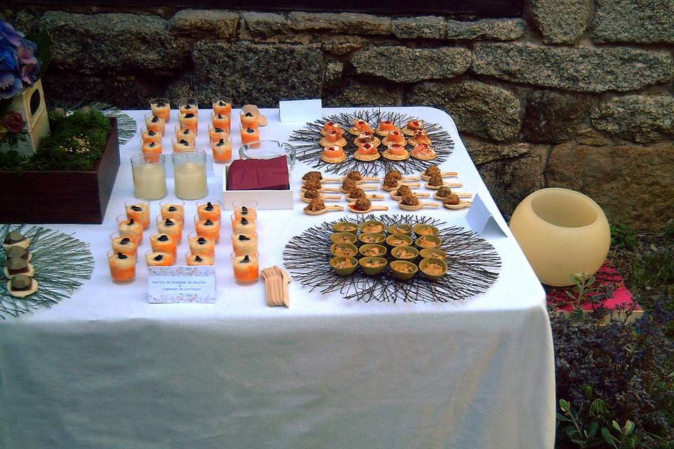 Detalle de los aperitivos