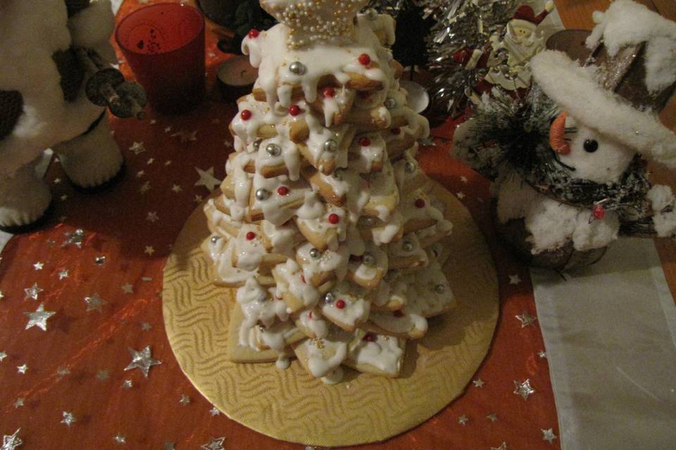 Árbol de navidad de galletas